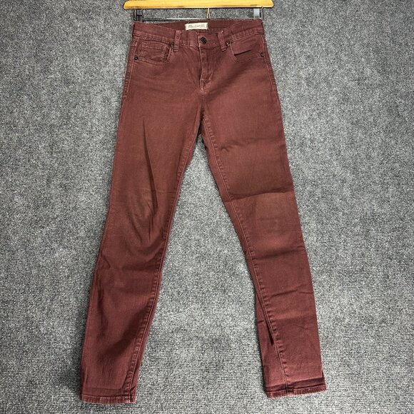 Madewell Jeans Womens 26 High Riser Skinny Garment Dyed Edition Cotton Stretch - Picture 1 of 9